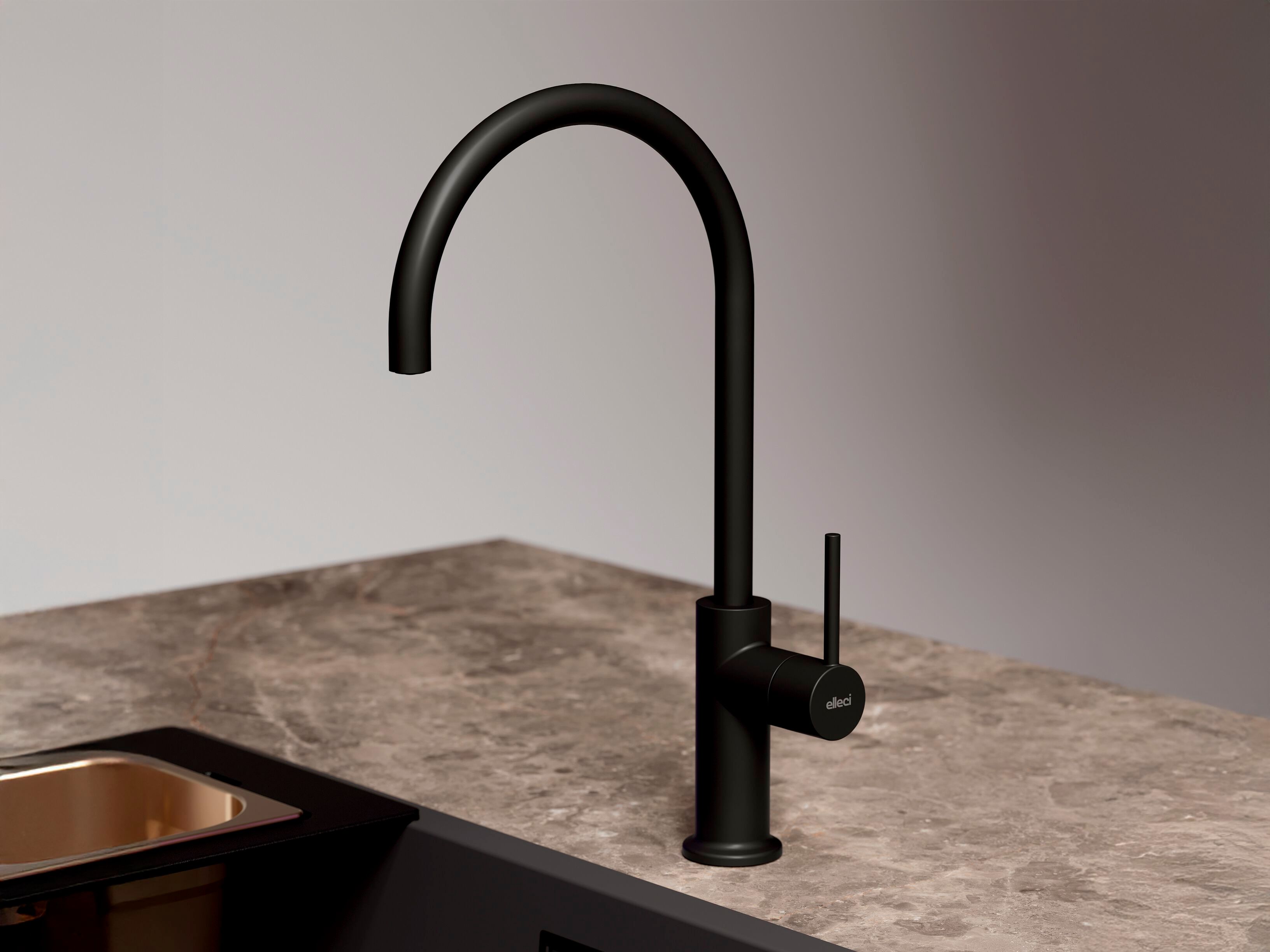 Однорычажный смеситель для кухни с поворотным изливом Elleci Elite Kitchen ARCH-00045774