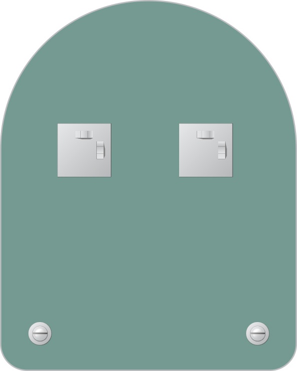 BY 0507 Зеркало с полочкой 40 cm EVOFORM Optima - Вид №2