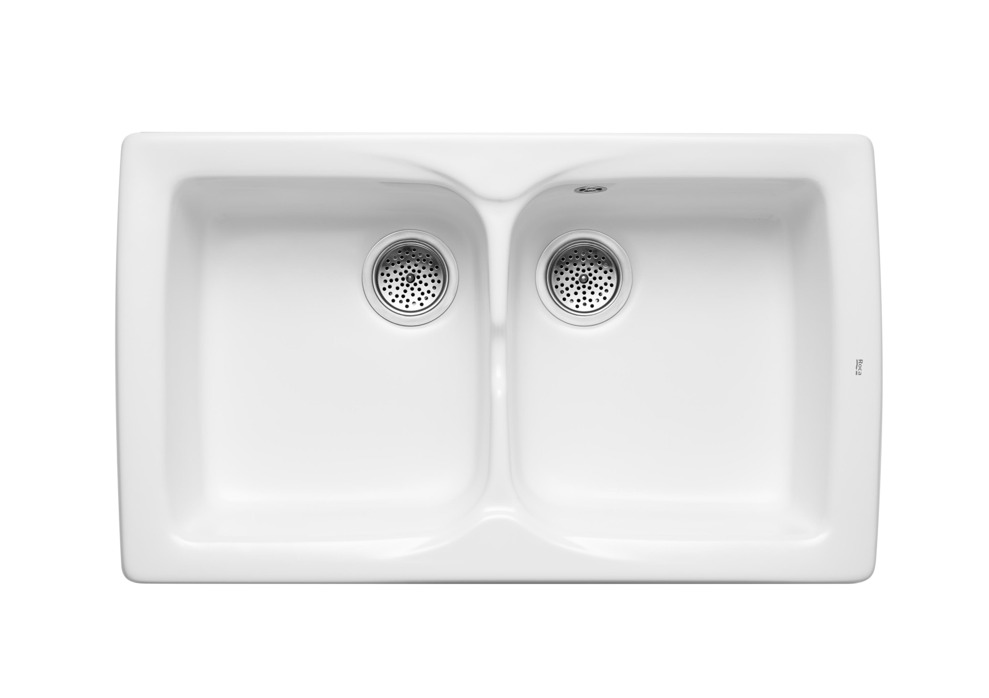 A366057000 керамическая мойка с 2 чашами ROCA Beverly