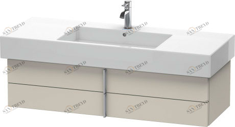 VE621509191 Тумбочка подвесная Vero #VE6215 1200 x 446 мм Серо-коричневый декор Duravit