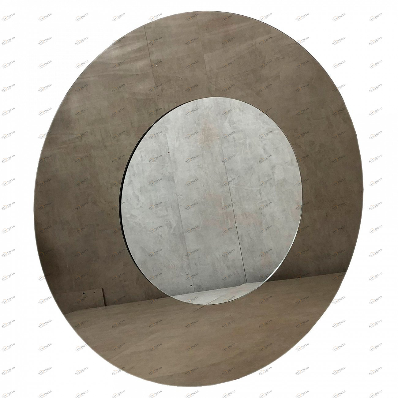 Зеркало круглое большое в тонированной раме "Гланс" GRAUM ДИЗАЙНЕРСКИЕ 304126 Бронза 