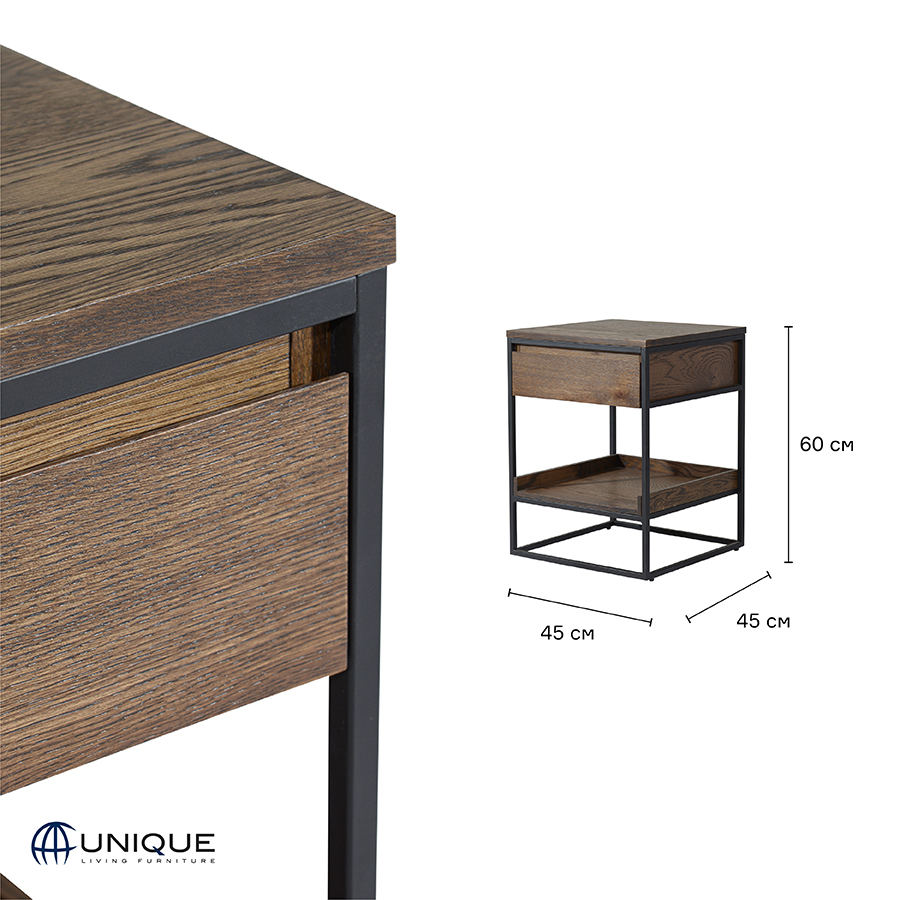 43373020 Столик , rivoli, 45х45 см Unique Furniture  - Вид №14