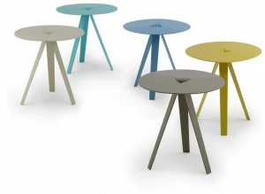 Kendo Mobiliario Круглый журнальный столик из лакированного металла