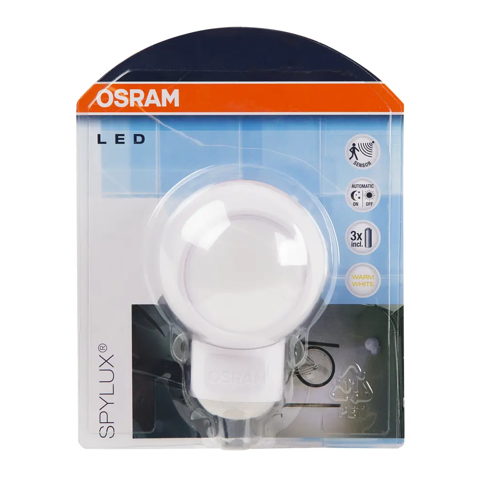 Датчик движения-фонарь Spylux Osram, LED 0.23 Вт, цвет белый, IP 43 13891877 STLM-2162969  - Вид №3
