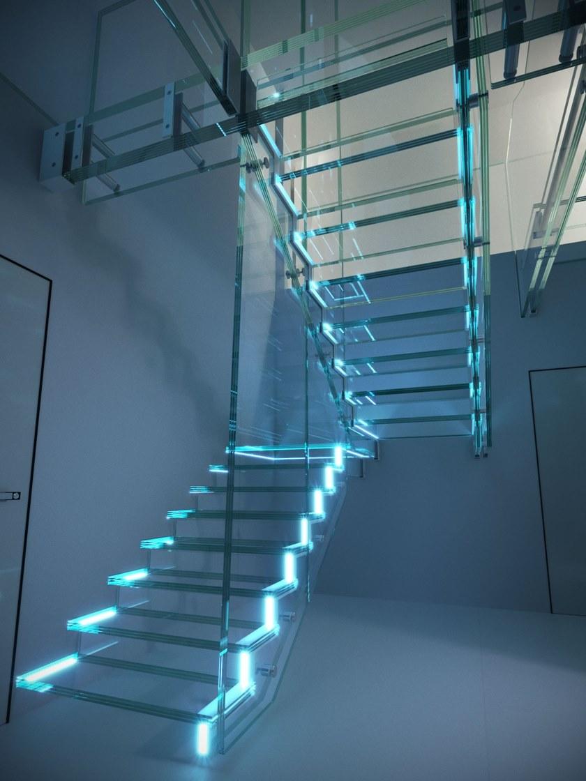 Siller Treppen Стеклянная лестница со светодиодной подсветкой sun-id-1406766 - Вид №2