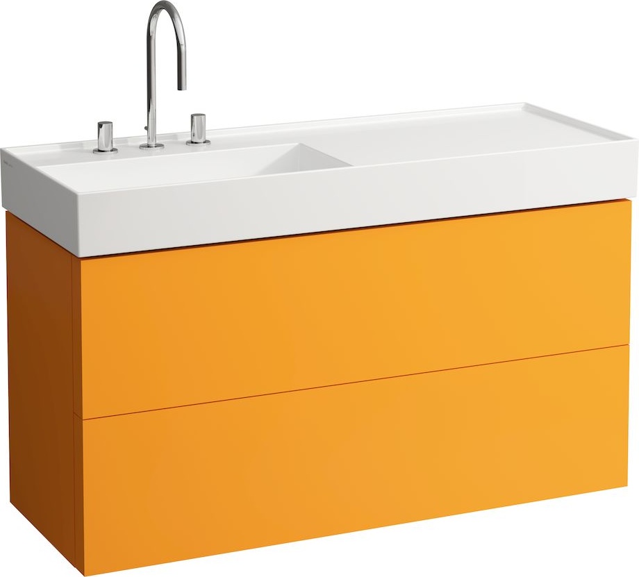 H8133327581581 Раковина, полочка справа, со специальным скрытым сливом LAUFEN PRO - Вид №5