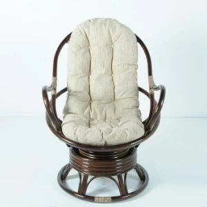 Кресло вращающееся темно-коричневое с подушкой "Темный коньяк" VINOTTI  00-3885256 Коричневый