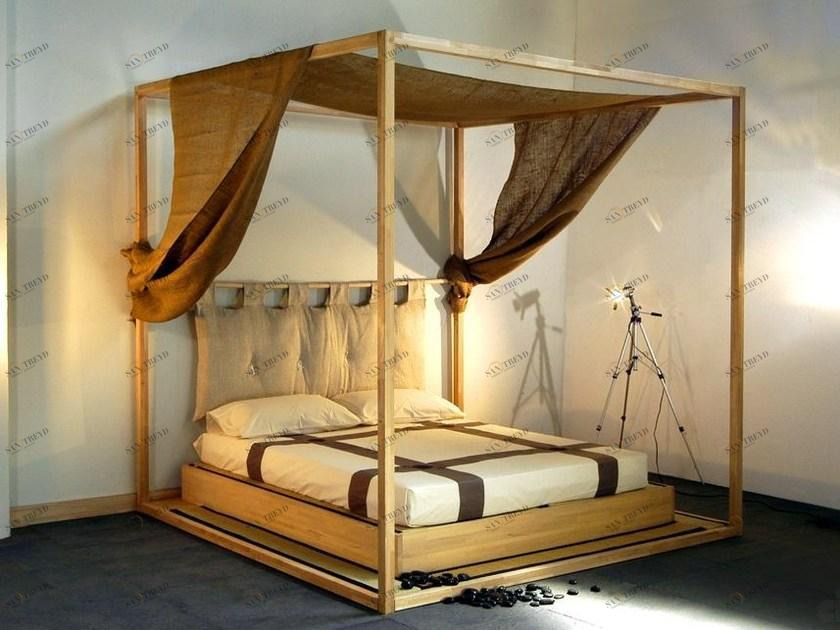 Cinius Кровать из деревянного татами с балдахином sun-id-1387030