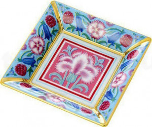 10570632 Императорский фарфоровый завод Подст. для мелочи "Вечное лето" "Европейская"м.р. Фарфор твердый