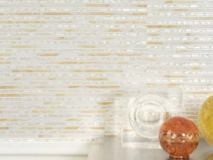 Élitis Покрытие полосами из перламутра, винила и дерева Costa verde