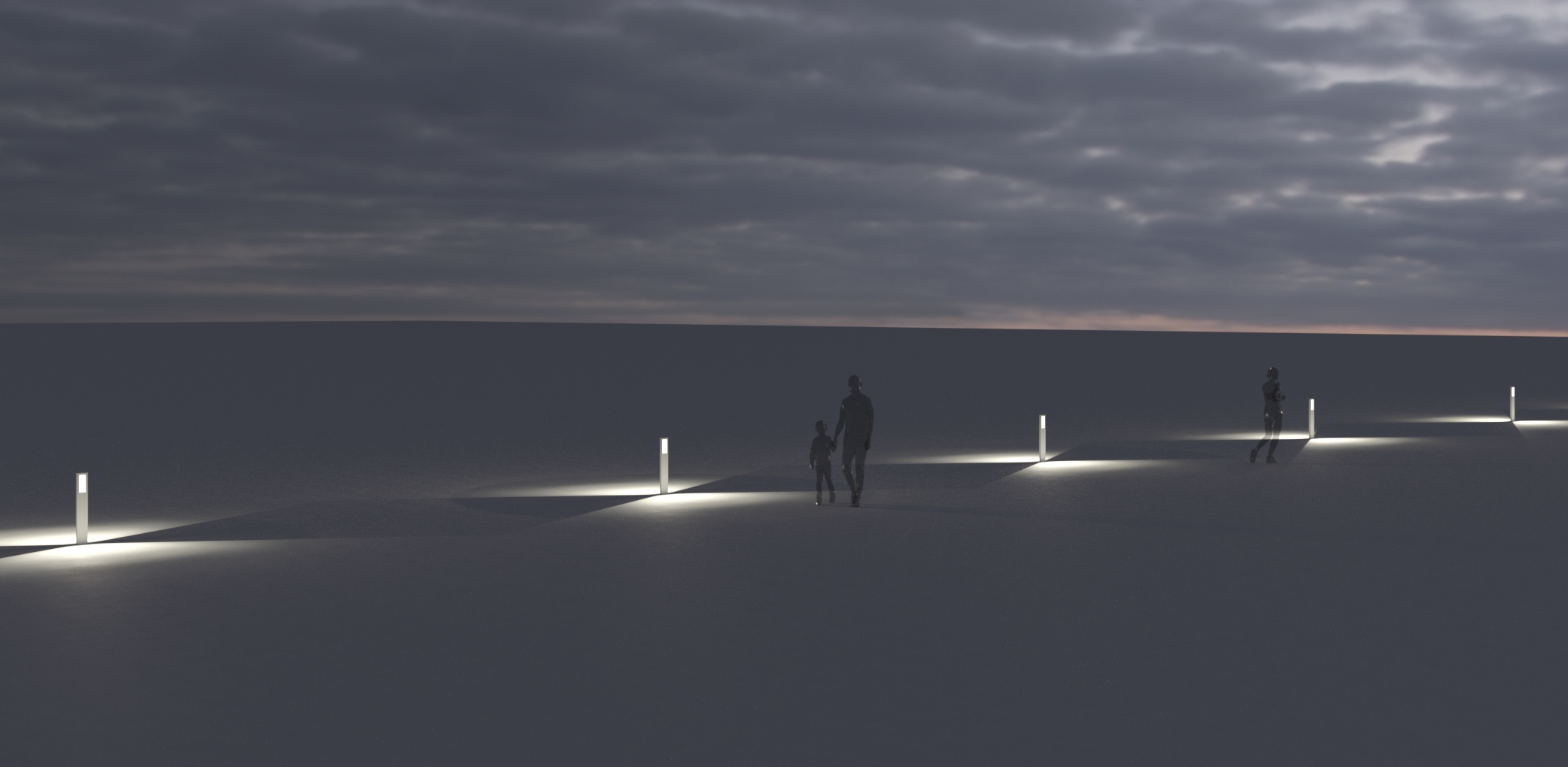 5010612 Мобильный светильник Platek SLIM Paletto  SLIM H. 800 mm - LED 3000K 2 Openings  - Вид №11