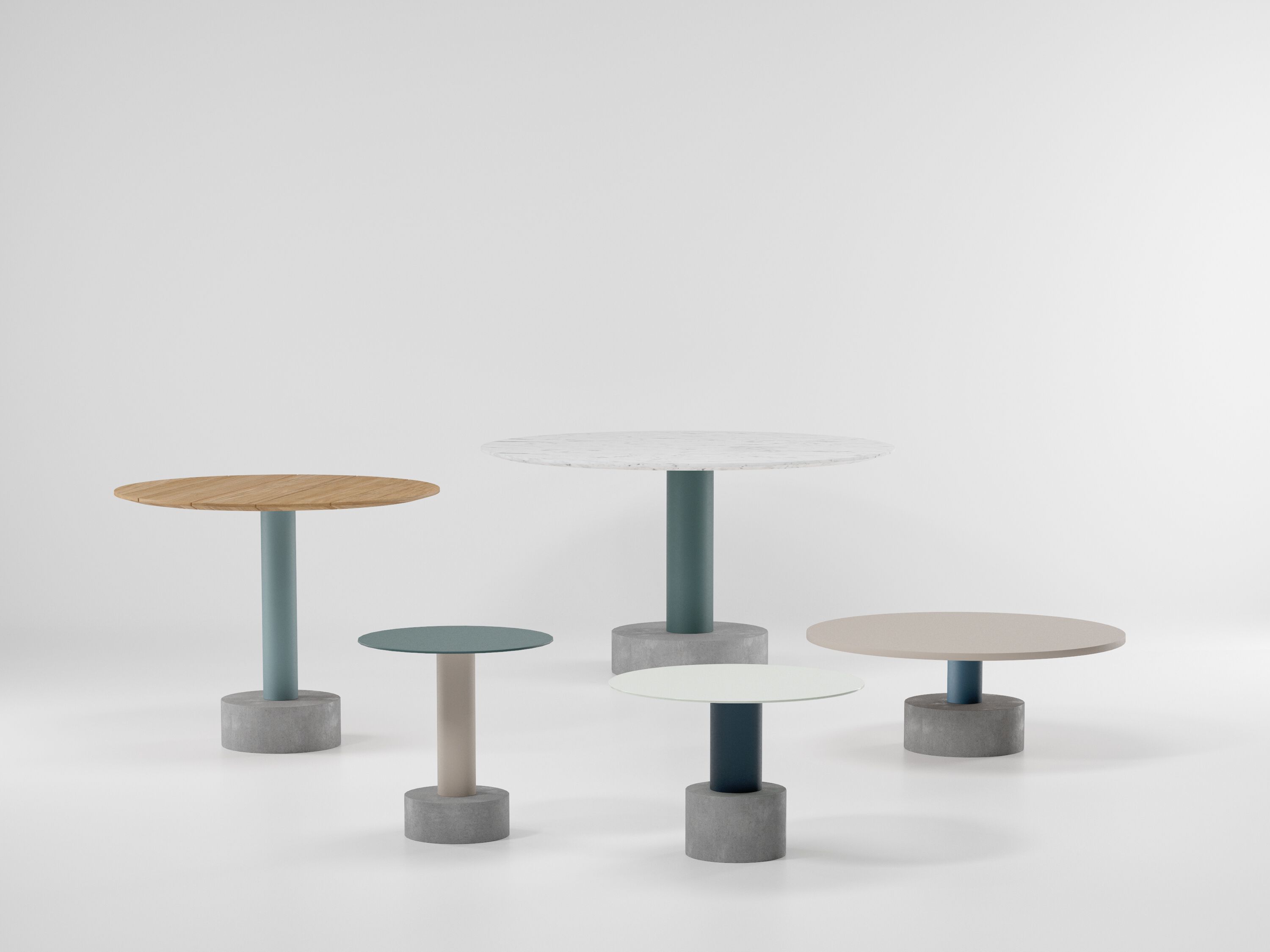 Круглый низкий журнальный столик Kettal Roll ARCH-00028388 - Вид №1