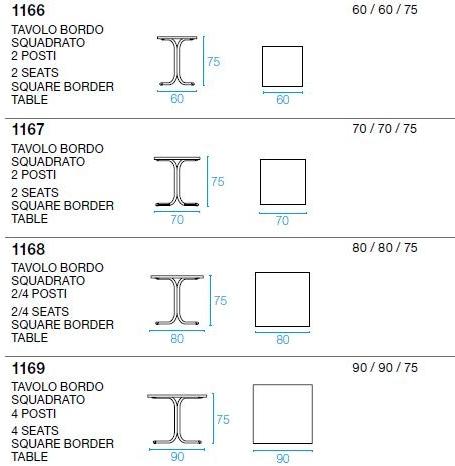 emu Квадратный складной стальной стол sun-id-1468673 - Вид №15