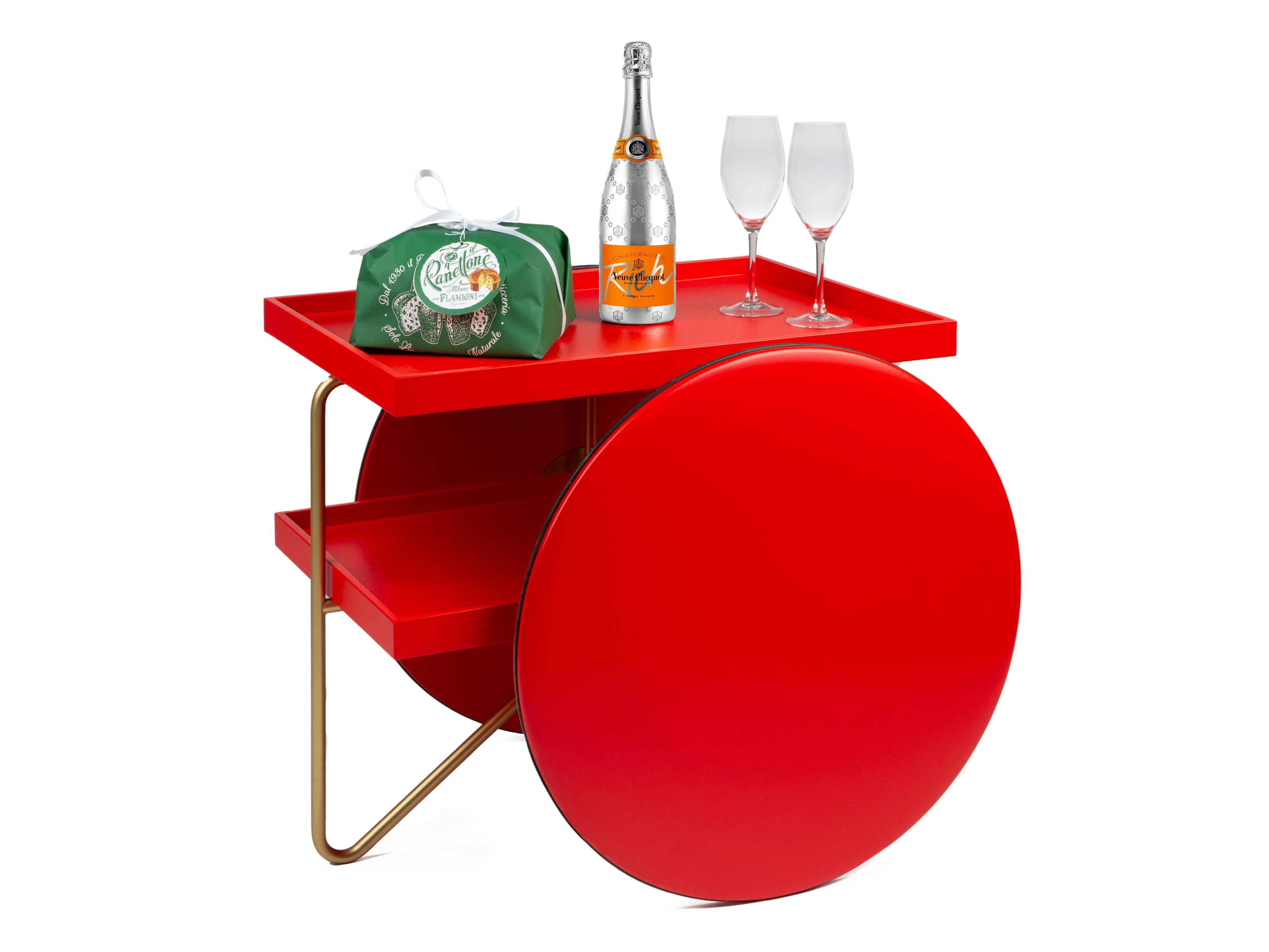 Деревянная барная тележка Casamania & Horm Колесница ARCH-00029225