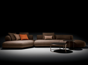 Секционный диван из ткани