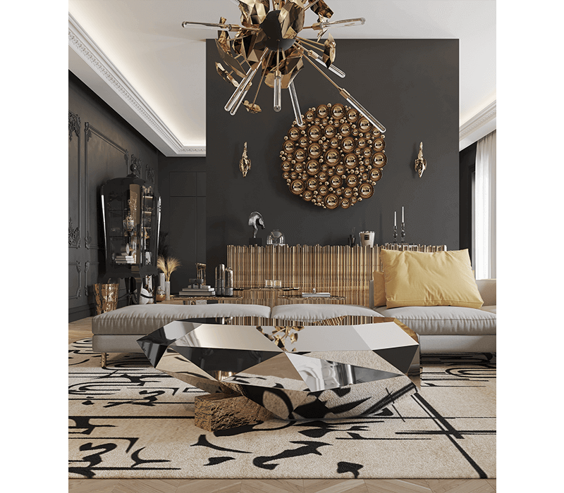 0-013 Алмазный центральный стол Boca Do Lobo  - Вид №8