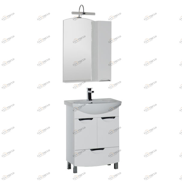 Комплект мебели Aquanet Парма 65 белый (1 ящик 2 дверцы) 00182885