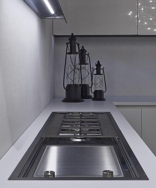 RIFRA Глянцевая белая лакированная кухня Line sun-id-1481454 - Вид №12