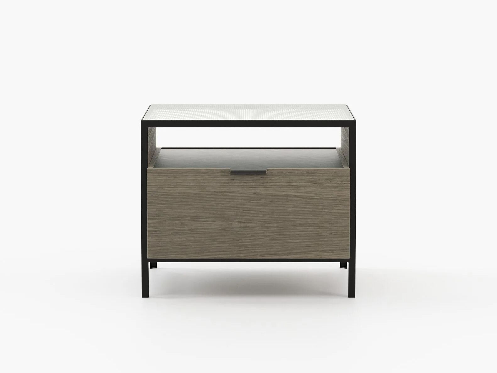 Тумбочка из дерева и стекла Laskasas холст ARCH-00120077 - Вид №4