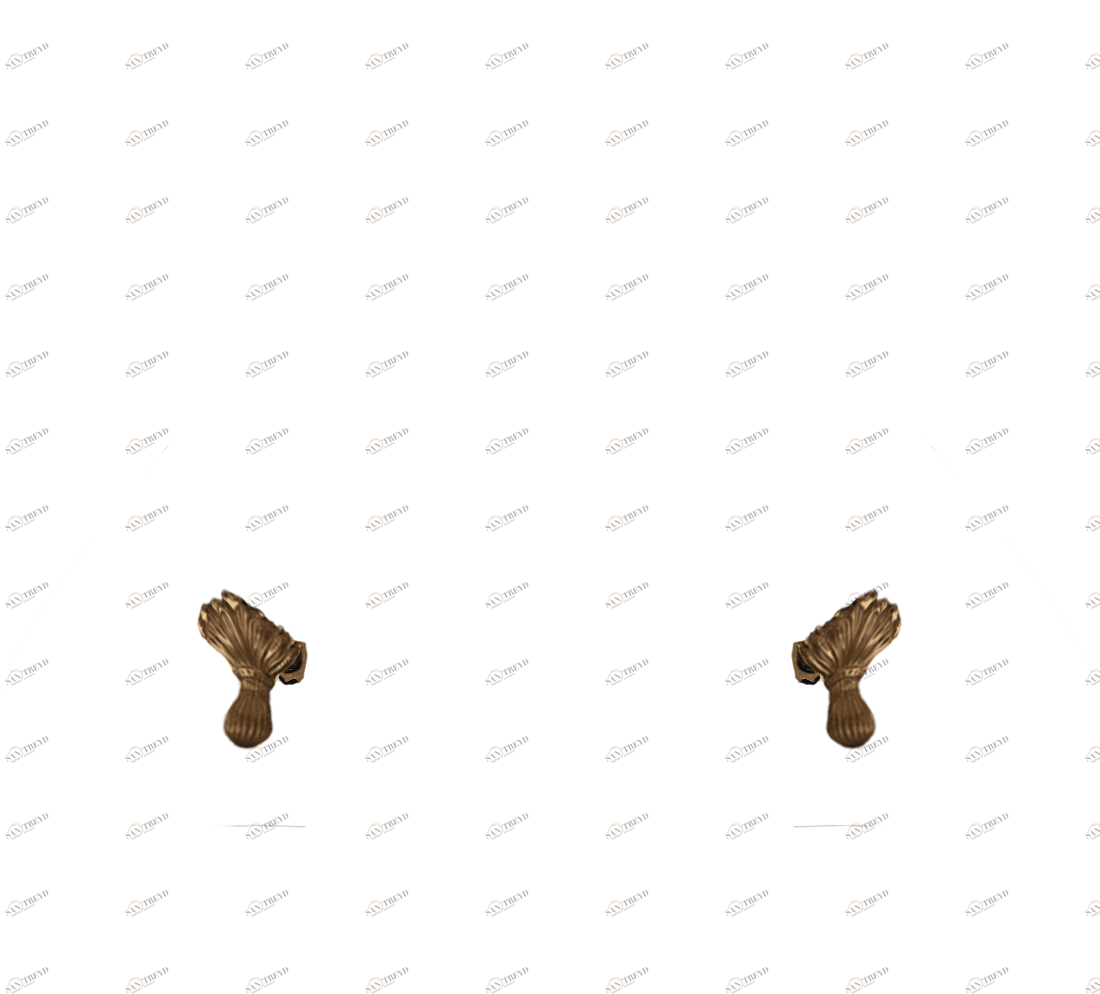 Gentry Home Bexley Cast iron bathtubs with feet Цветочная бронза GH101776 