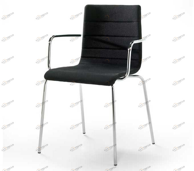 Inday Стул из ткани или кожи с подлокотниками Tesa 743