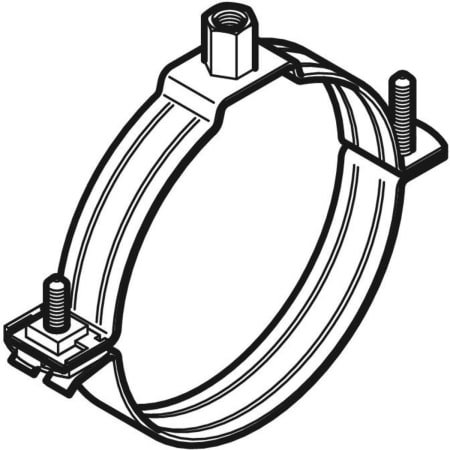 364.832.00.2 Хомут Geberit с соединительной муфтой M8/M10 Geberit  - Вид №1