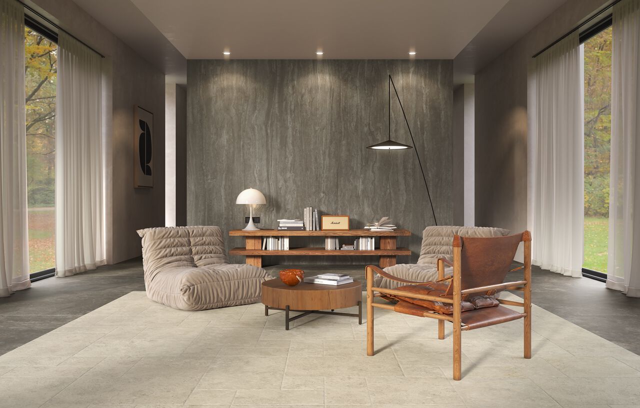 Напольное / керамогранит с эффектом травертина CERAMICA FONDOVALLE Royal Travertino ARCH-00048920 - Вид №1