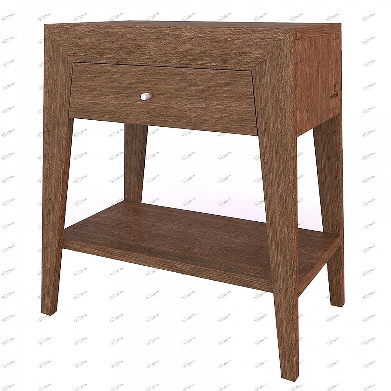 Маленькая прикроватная тумбочка коричневая Still BRAGIN DESIGN  256434 Коричневый 