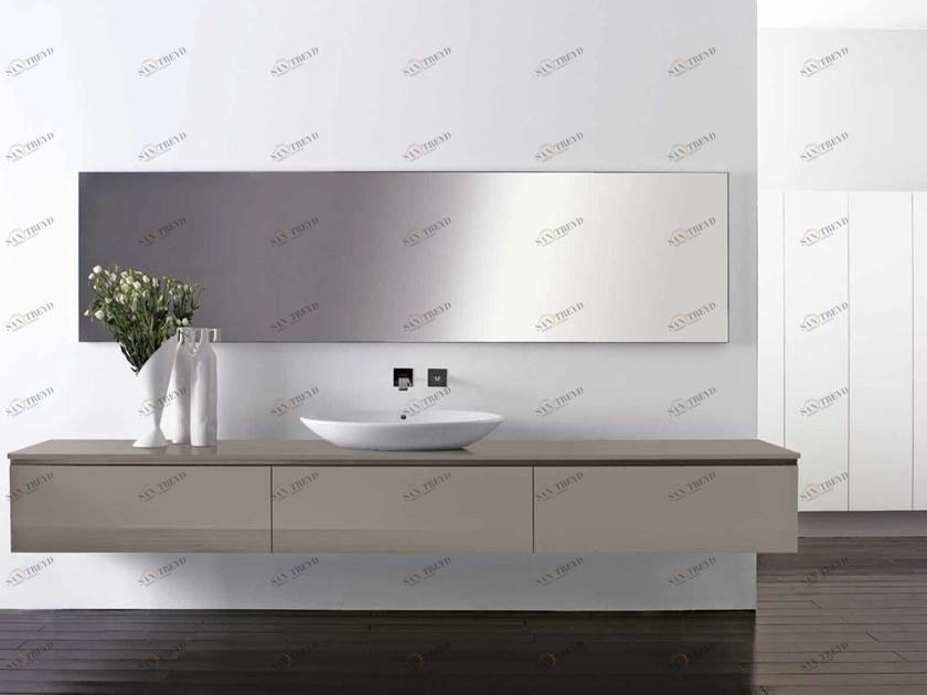 RIFRA Глянцевая лакированная подвесная тумба под умывальник цвета железа Zero bagno sun-id-1352656