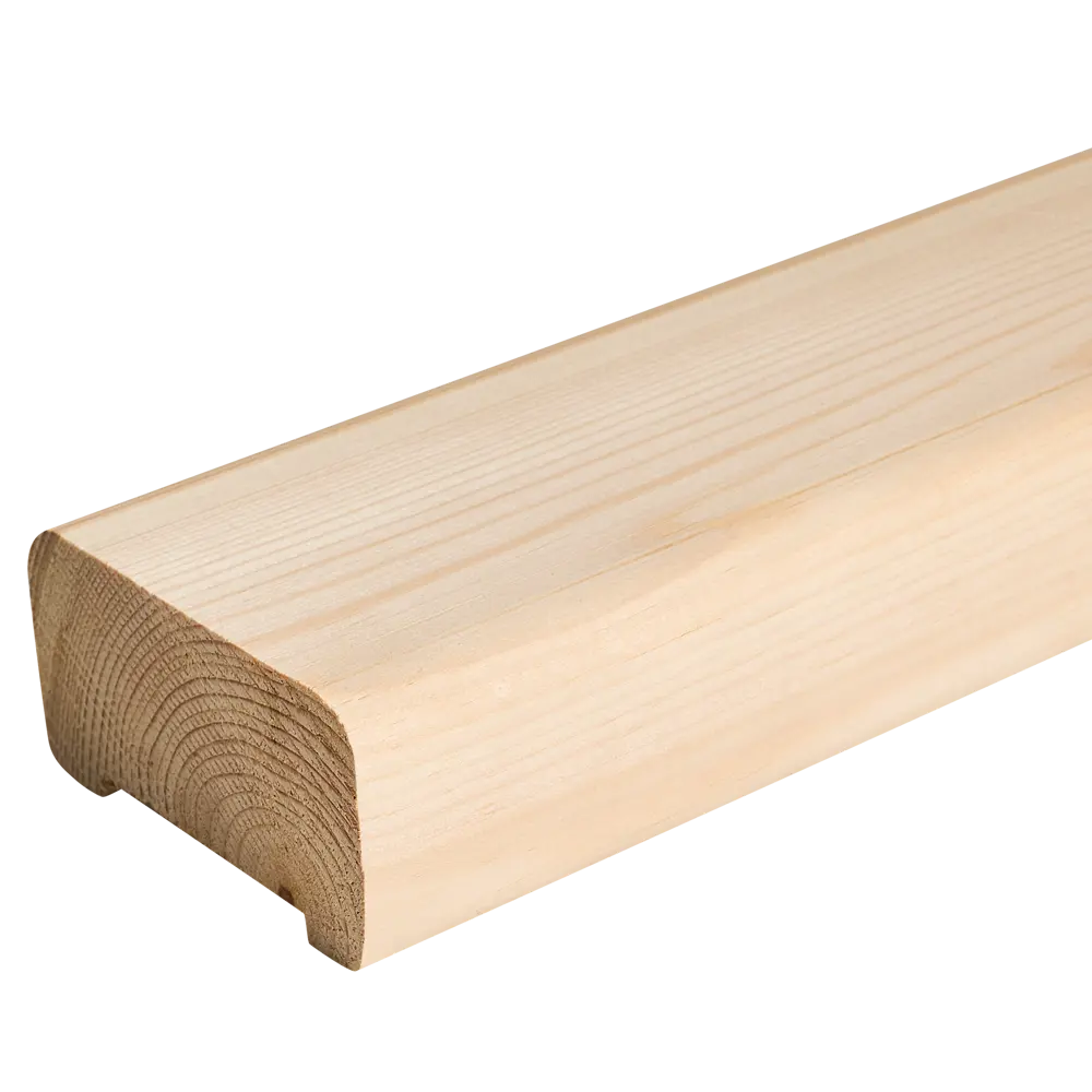 Поручень прямой 50 мм 40x80x3000 мм Хвоя сорт Прима сращенный Santreyd STLM-2195209