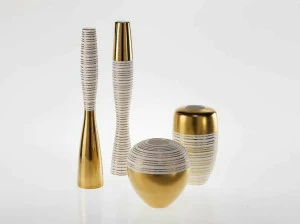 Fos Ceramiche Фарфоровая ваза Antithesis oro e platino