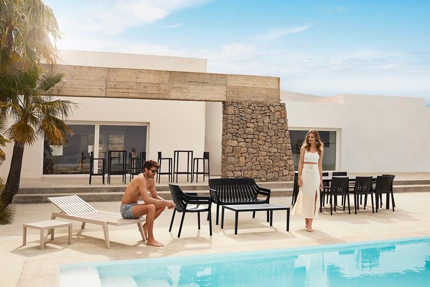 VONDOM Садовый лежак из полипропилена Spritz sun-id-1516541 - Вид №2