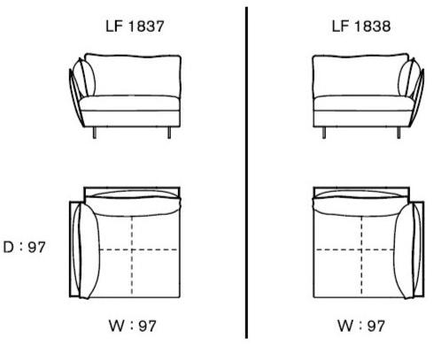 Ritzwell & Co. Модульный диван со съемным чехлом из ткани Light field sun-id-1460744 - Вид №7