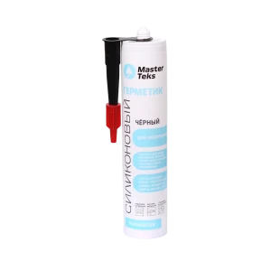 Герметик MasterTeks для аквариума силиконовый черный 290 мл