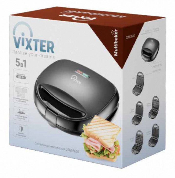 9017826 Универсальный пекарь Vixter DSM-3660 черный STDN-0096462 - Вид №6