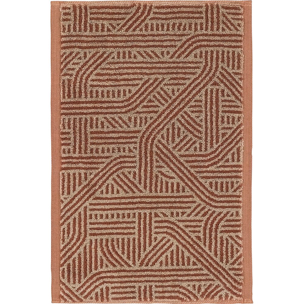 LEI_447_35_50 Полотенце 30/50 красный 80%хлопок 20%лен махра LEITNER Santreyd 