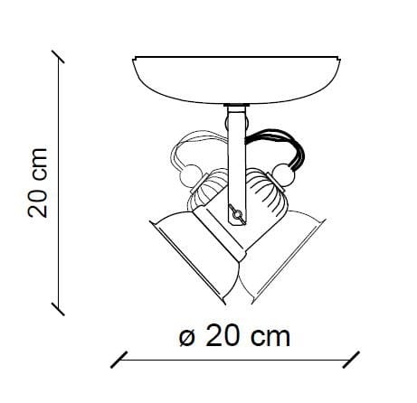 Керамический круглый поворотный прожектор FERROLUCE ARCH-00023468 - Вид №4