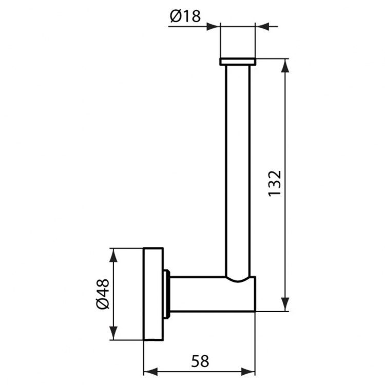 A9132AA Держатель для запасного рулона туалетной бумаги Ideal Standard IOM - Вид №2