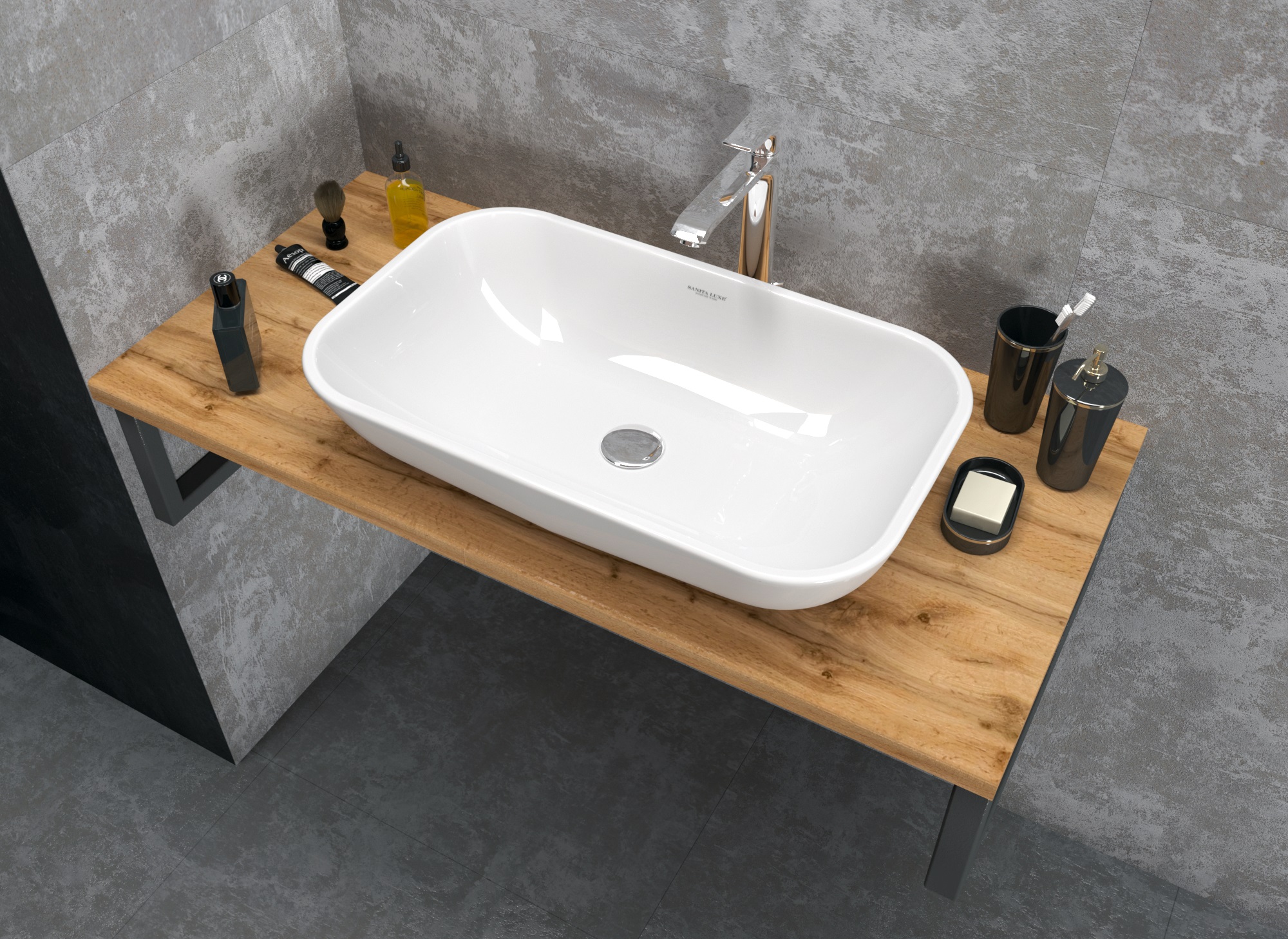 У85831 Столешница GRUNGE LOFT 90 Дуб Вотан 1 Marka GRUNGE LOFT 