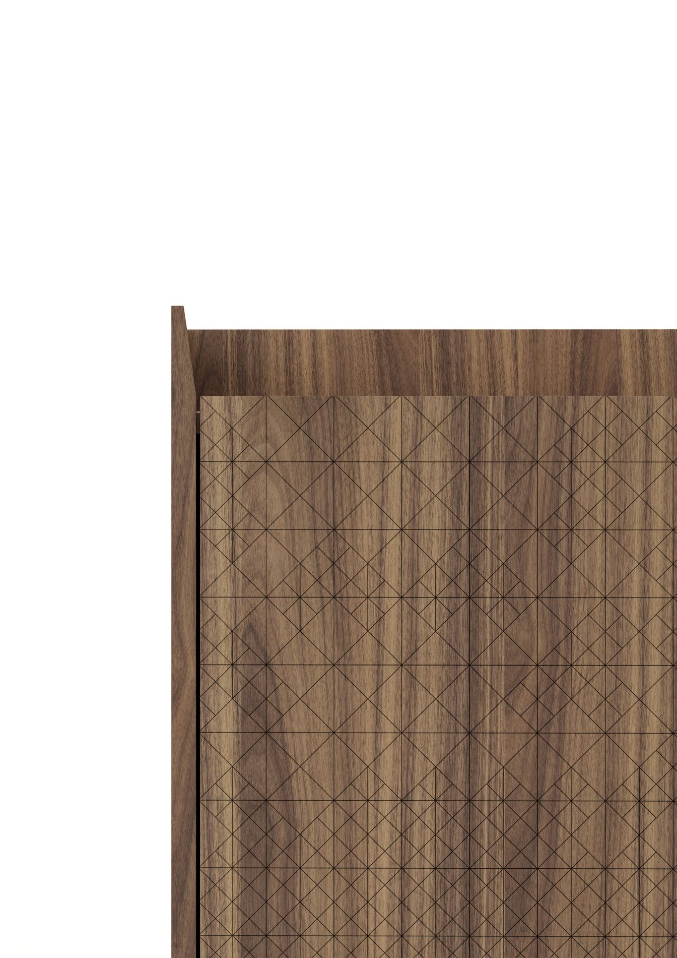 Шкаф из грецкого ореха с распашными дверями Barba design текстуры ARCH-00145115 - Вид №6