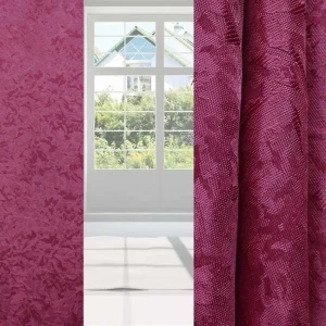 Штора на ленте «Дебют» 140х260 см цвет красный