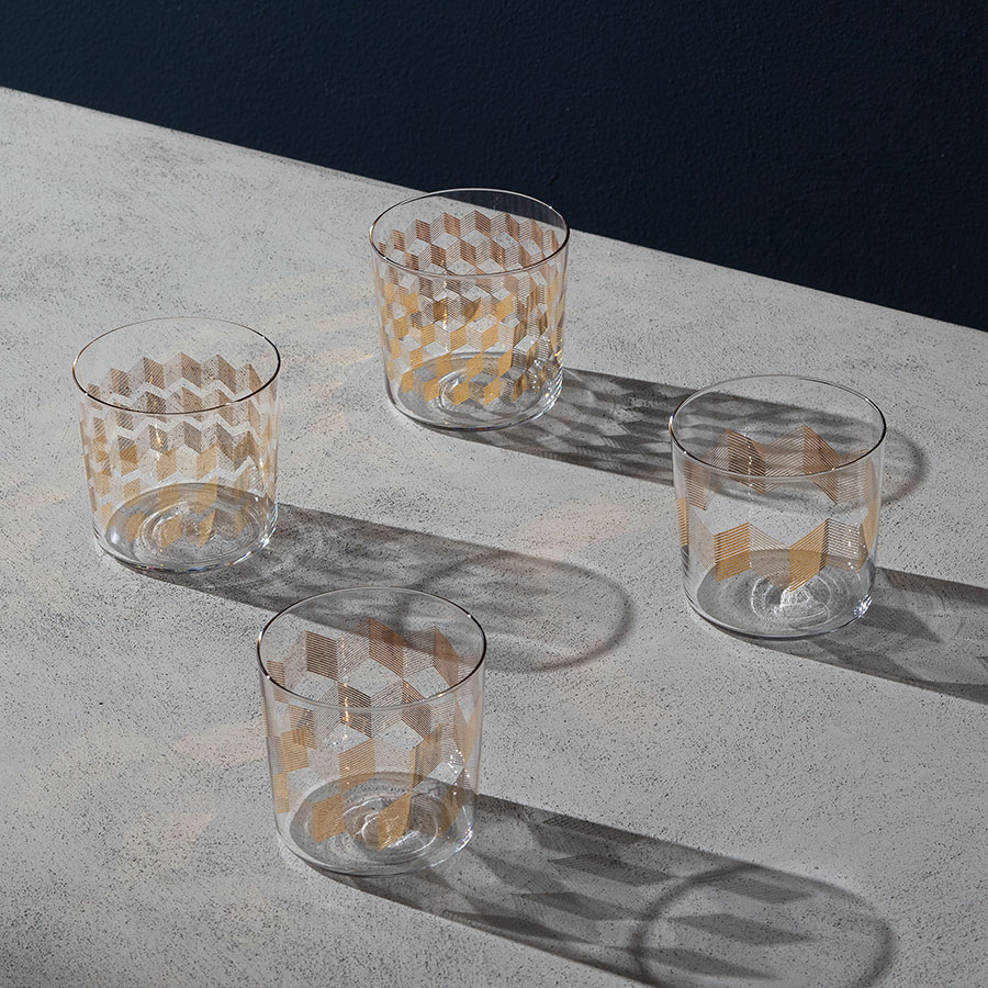 G060-09-146 Набор стаканов signature, chevron, 310 мл, 4 шт. LSA International  - Вид №5