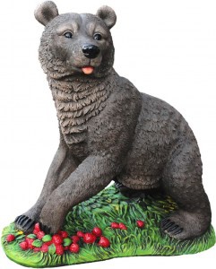 11239 МИШКА с малиной, скульптура из бетона LAB.Space  - Вид №2