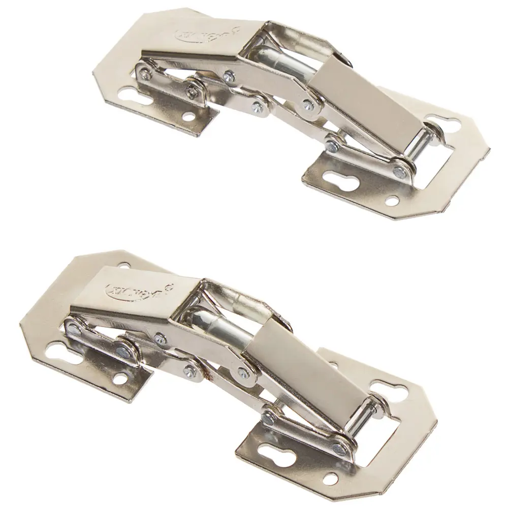 Петля мебельная быстрого монтажа Левша 105 мм сталь цвет цинк 2шт STLM-2007258