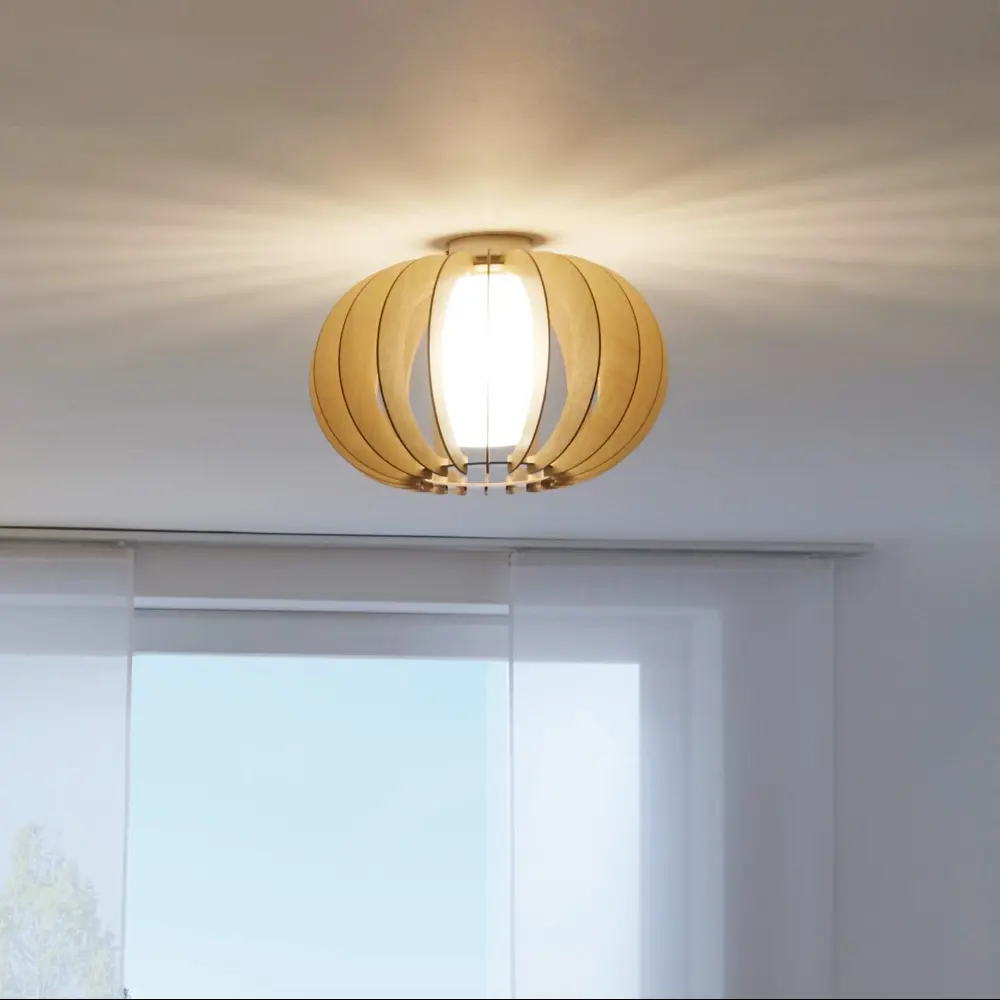 Светильник настенно-потолочный Eglo Stellato 3 1xE27x60 Вт цвет клён 18508523 STLM-2074807 