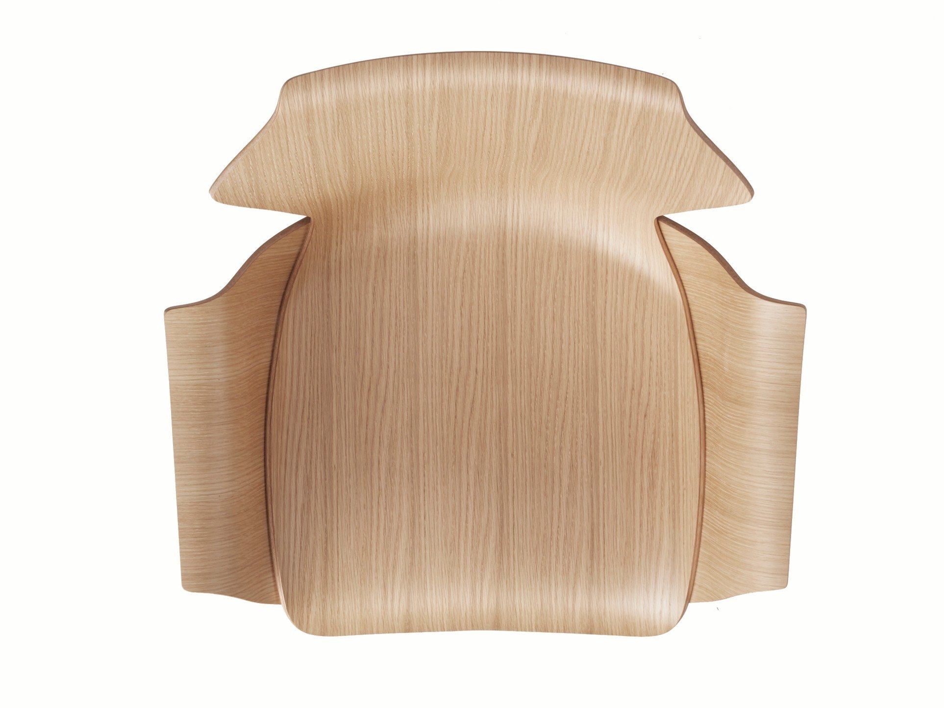 Стальной и деревянный стул с подлокотниками BassamFellows Лепесток ARCH-00049661 - Вид №8