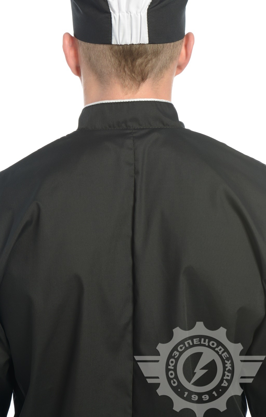 69100 Куртка поварская "Люкс-Лайт" черная  Повар  размер 44-46/170-176 Спецодежда  - Вид №5