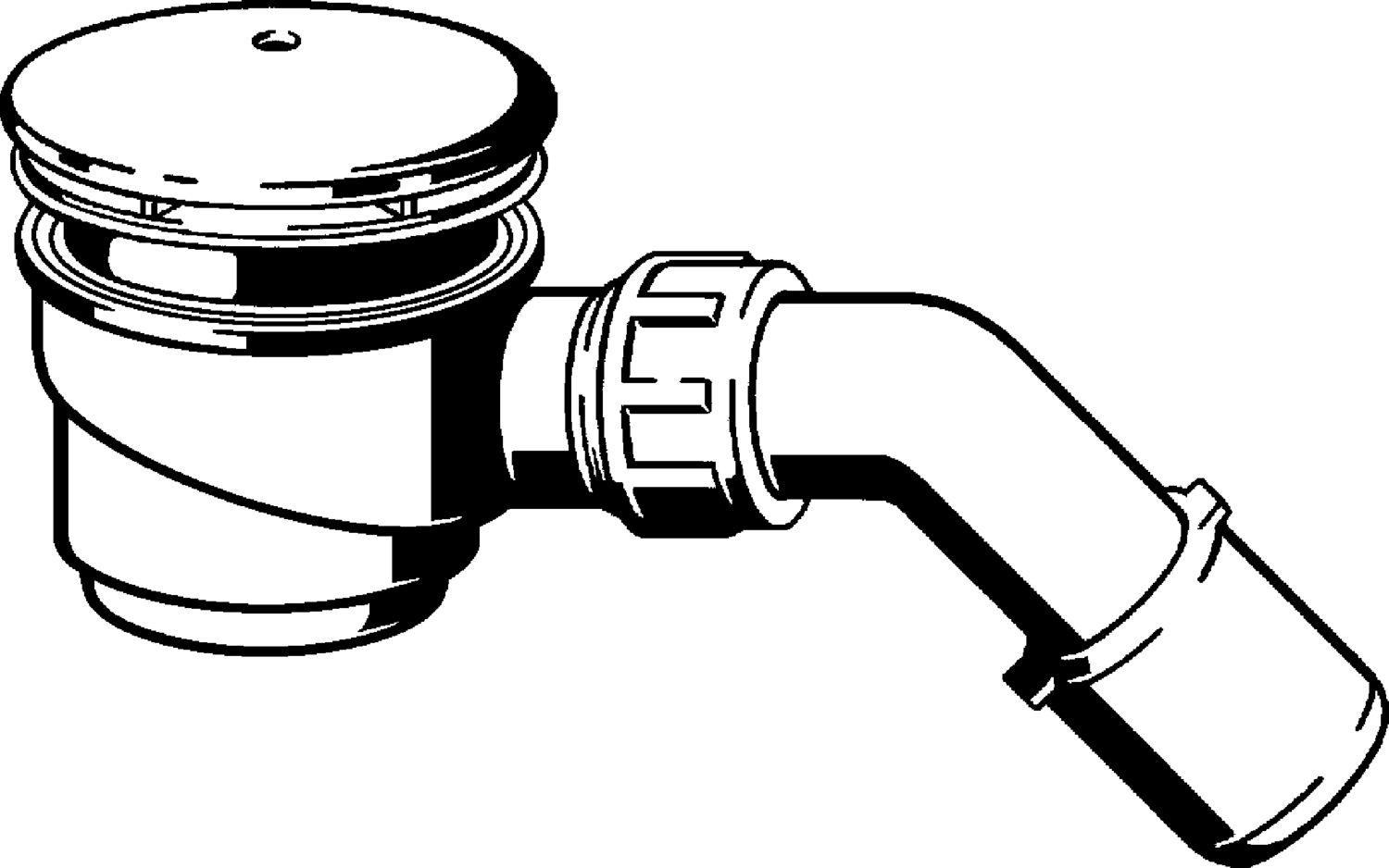 Канализационная арматура  Сифоны для ванн и душевых поддонов  Сифоны для душевых поддонов VIEGA 442 323 1) Модель 6958 Santreyd  - Вид №1