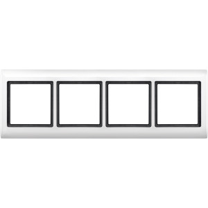 MTN400419 Рамка 4 поста IP44, полярно-белый Schneider Electric Merten Aquadesign