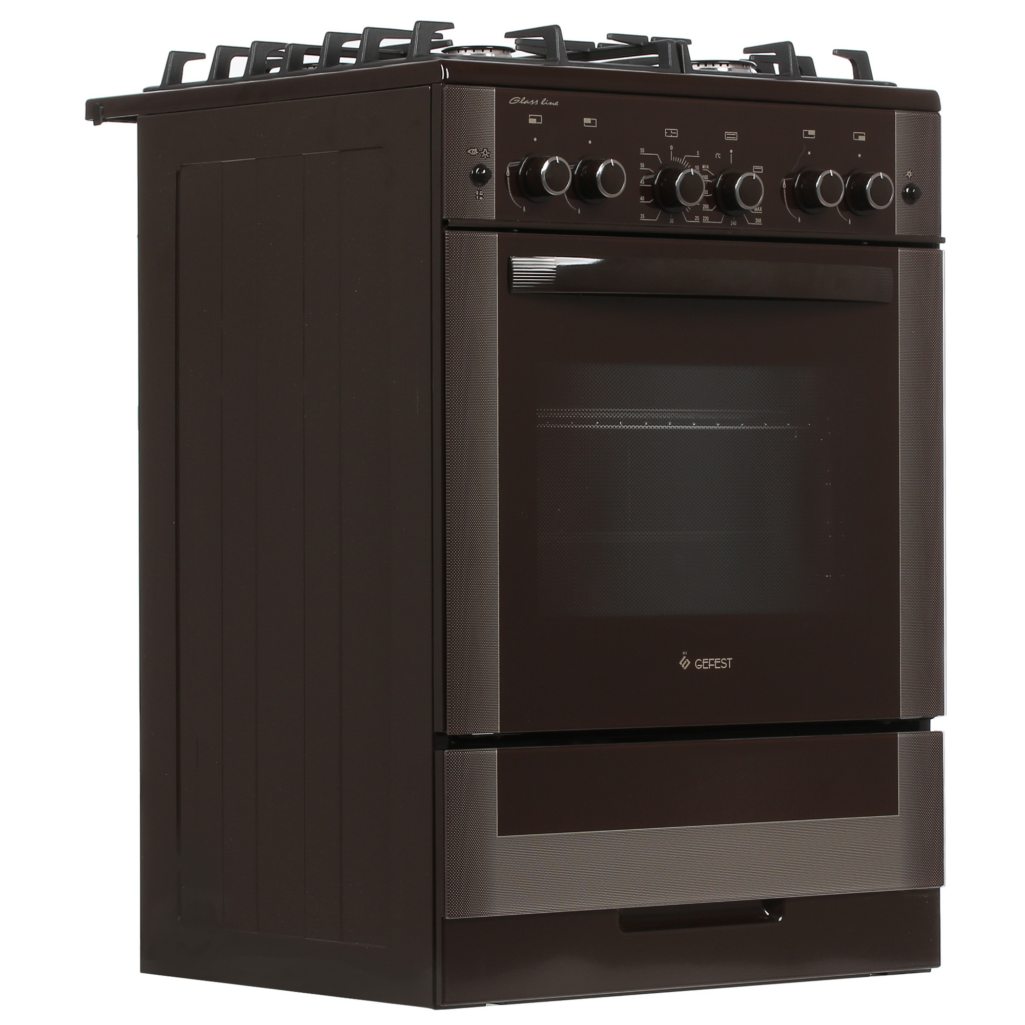 1089351 Газовая плита Gefest ПГ 6500-02 0045 коричневый STDN-0044287 - Вид №1